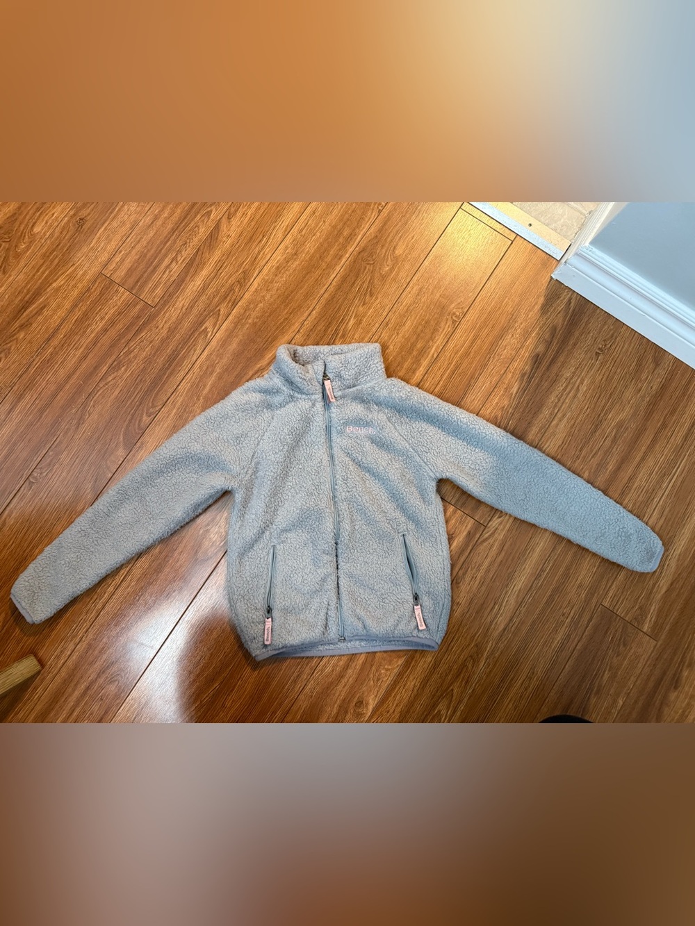 BENCH Girl’s Gray Sherpa Jacket M 7/8